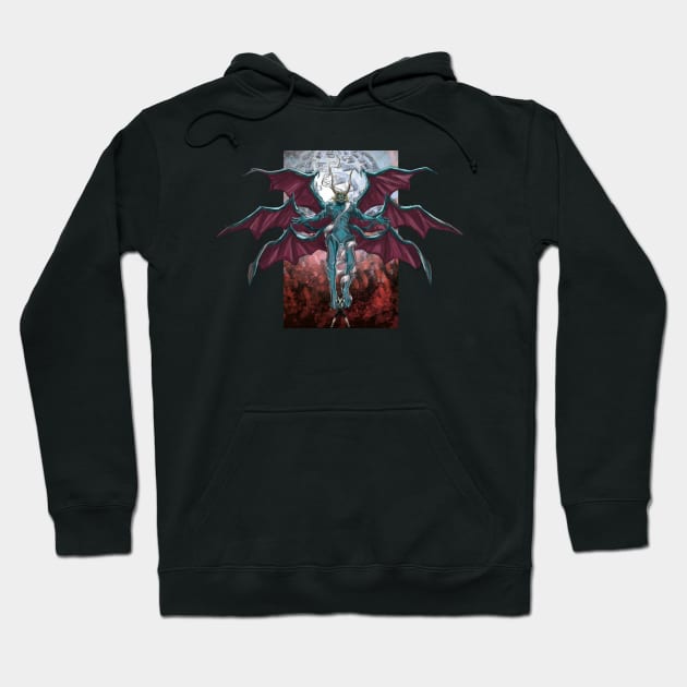 SMT:III Demi-fiend Hoodie by Rick Parsa